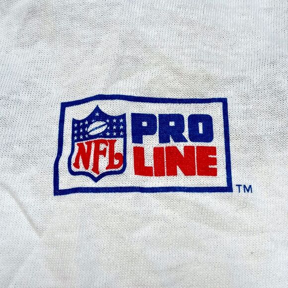 Vintage Pittsburgh Steelers Nike Pro Line Made in USA Flocked Ringer T-shirt XL - Picture 5 of 9